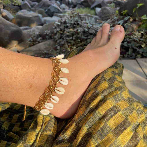 SUMMER Bracelet de chevilles Cauris - Cliquez pour voir les différentes couleurs