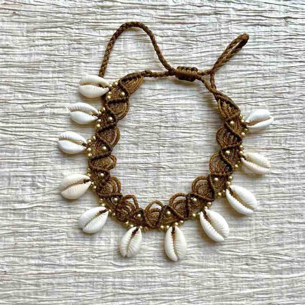 SUMMER Bracelet de chevilles Cauris - Cliquez pour voir les différentes couleurs