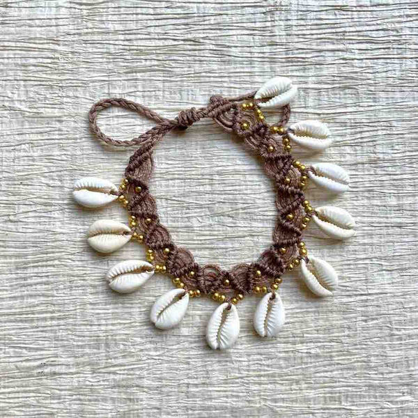 SUMMER Bracelet de chevilles Cauris - Cliquez pour voir les différentes couleurs