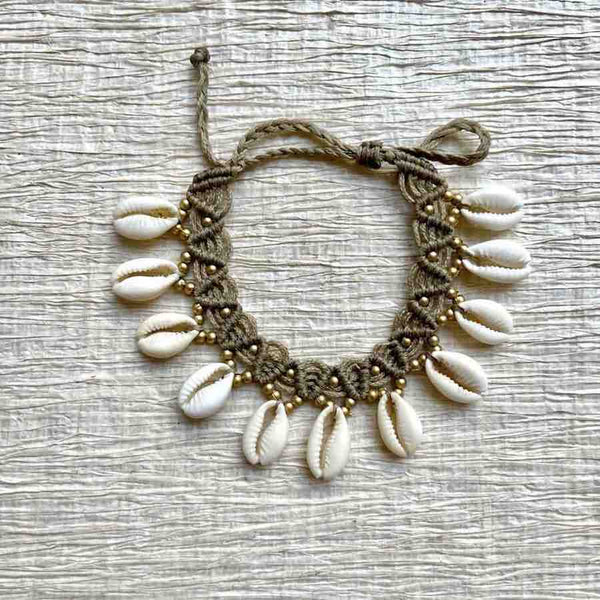 SUMMER Bracelet de chevilles Cauris - Cliquez pour voir les différentes couleurs