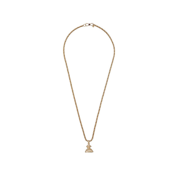 HYPNOTIC SEAL Sautoir Sceau Labradorite - Doré 24 cts