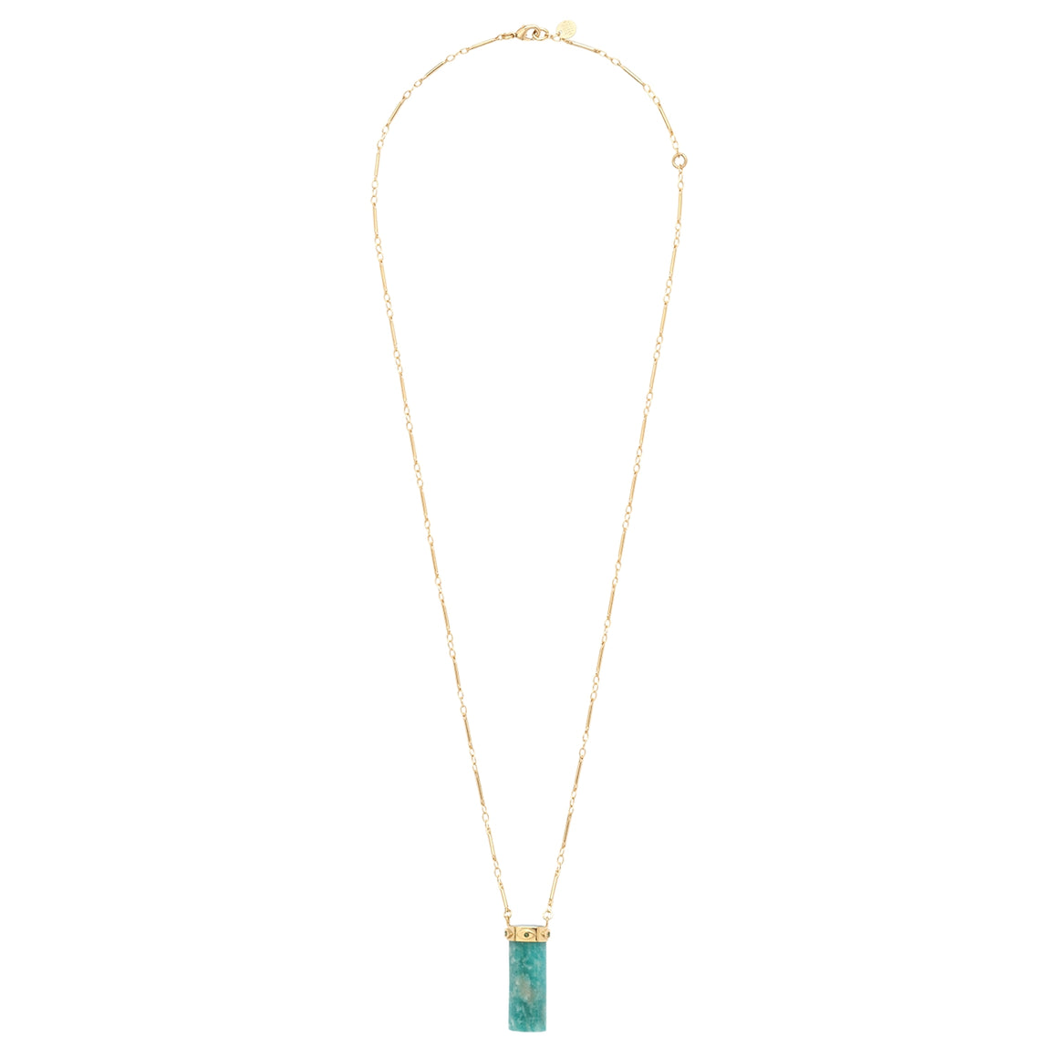 TOUNDRA Sautoir Amazonite, doré 24 cts