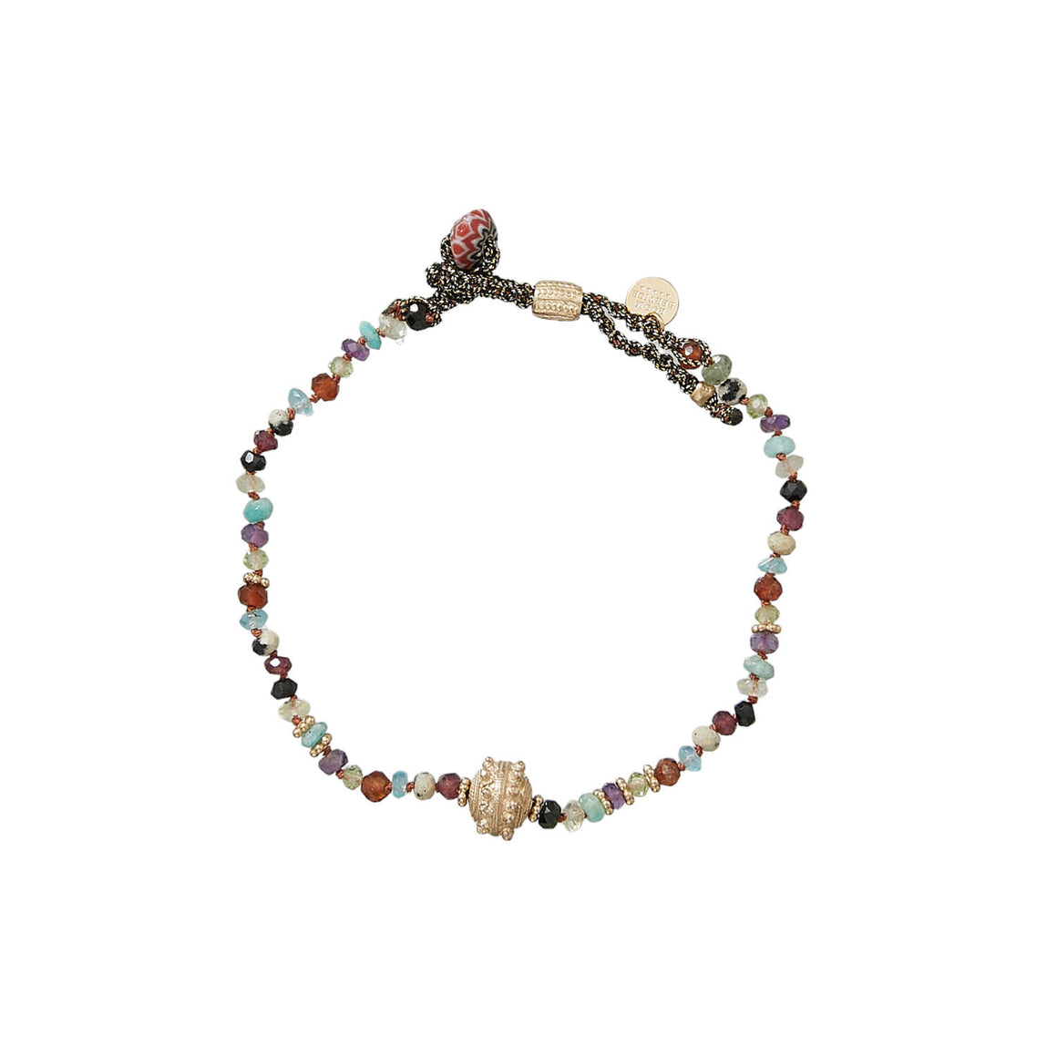 TRIBE Bracelet multi-pierres, Perle Mauritanie, Argent plaqué Or