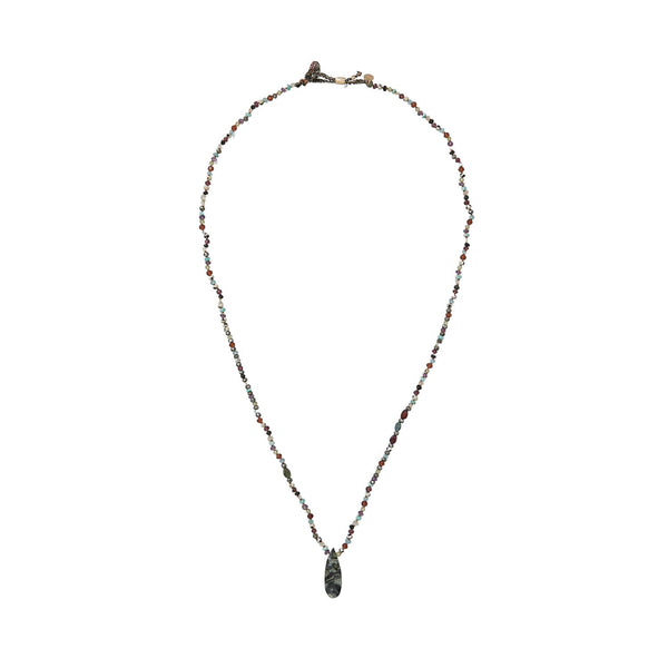 TRIBE Sautoir multi-pierres, Pendentif Star Galaxy