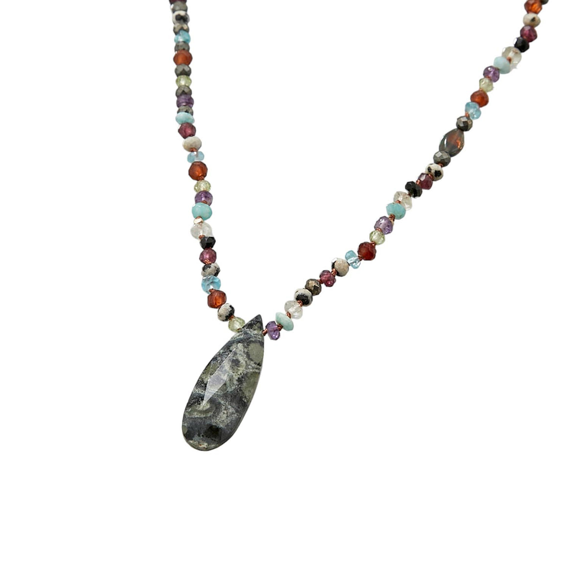 TRIBE Sautoir multi-pierres, Pendentif Star Galaxy