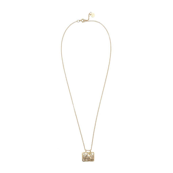 Udaipur Collier Diamants Polki Argent 925 plaqué or