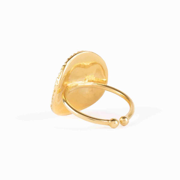 VENUS Bague ajustable Labradorite Argent 925 plaqué or