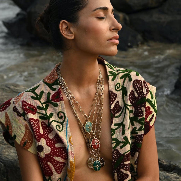 OCTAVE Sautoir Chrysoprase