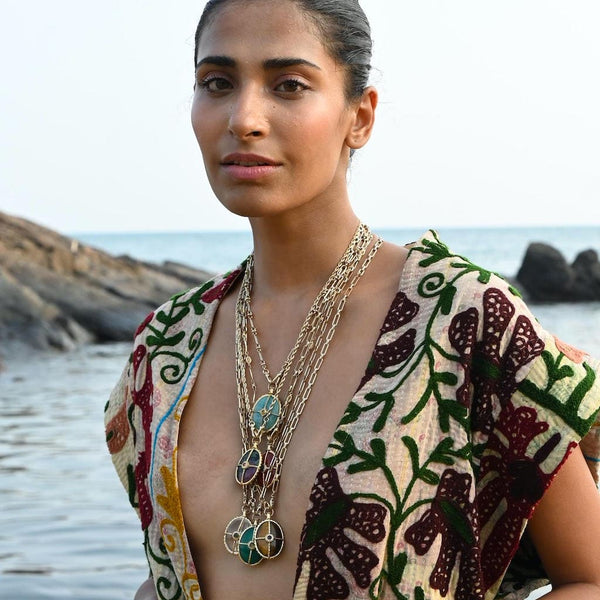 OCTAVE Sautoir Amazonite