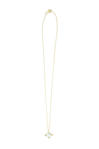 WISH Collier Moonstone, plaqué or 24 cts