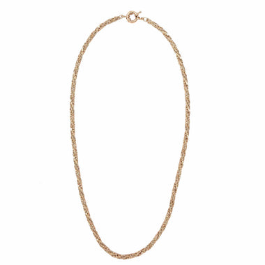 Chaîne corde épaisse, doré 24 cts