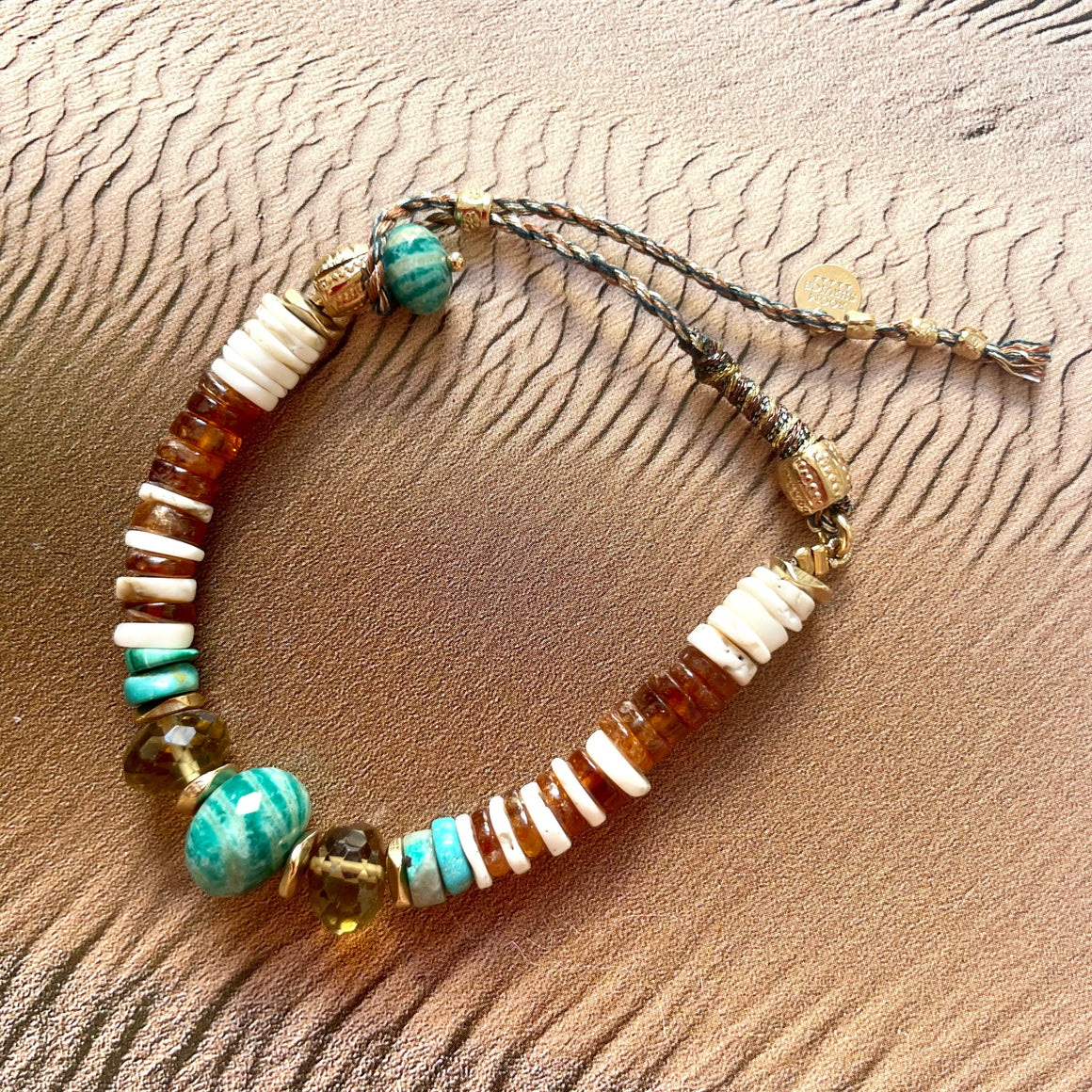 KAJIADO Bracelet Amazonite Hessonite