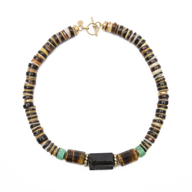 LAZIO Collier Puka Tourmaline