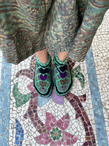 Chaussons en laine, plusieurs coloris disponibles