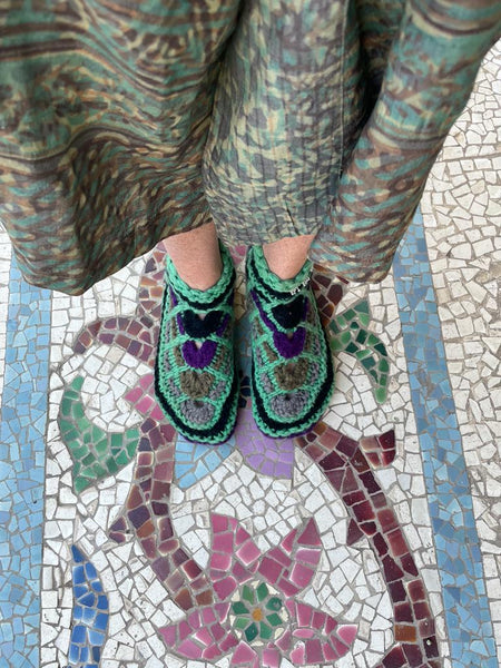 Chaussons en laine, plusieurs coloris disponibles