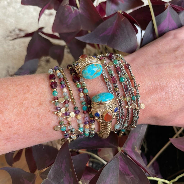 KASHAYA Bracelet multi-tours, Amazonites